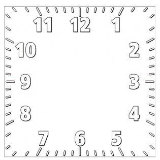 Personalized Square Clock