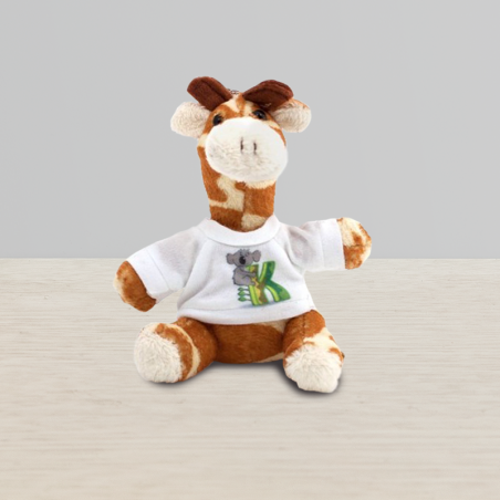 Personalized Giraffe Plush Keychain