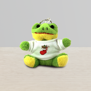 Personalized Frog Keychain