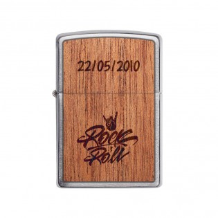 Briquet tempête ZIPPO personnalisé par gravure | Modèle Rock