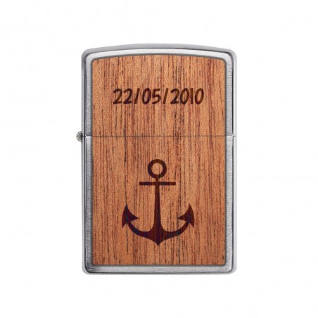 ZIPPO storm lighter personalized by engraving | Anchor Model