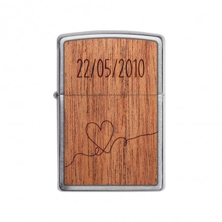 ZIPPO storm lighter personalized by engraving | Heart Model