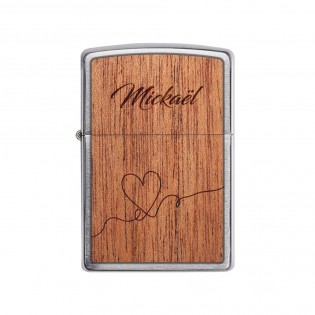 ZIPPO storm lighter personalized by engraving | Heart Model