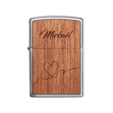 ZIPPO storm lighter personalized by engraving | Heart Model