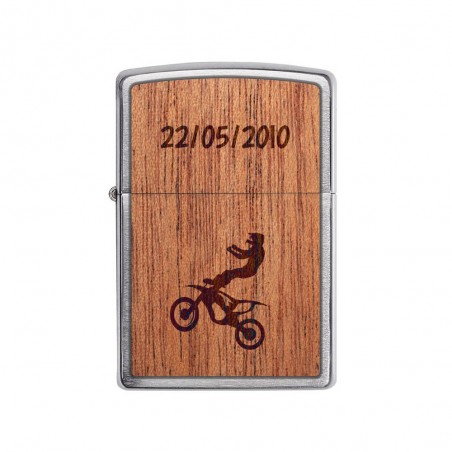 Briquet tempête ZIPPO personnalisé par gravure | Modèle Moto