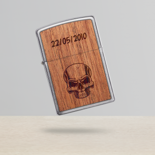 ZIPPO storm lighter personalized by engraving | Skull model