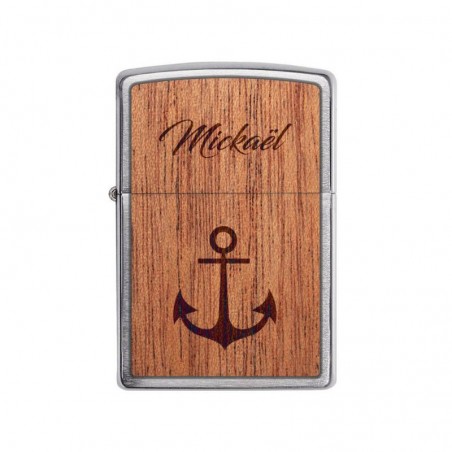 ZIPPO storm lighter personalized by engraving | Anchor Model