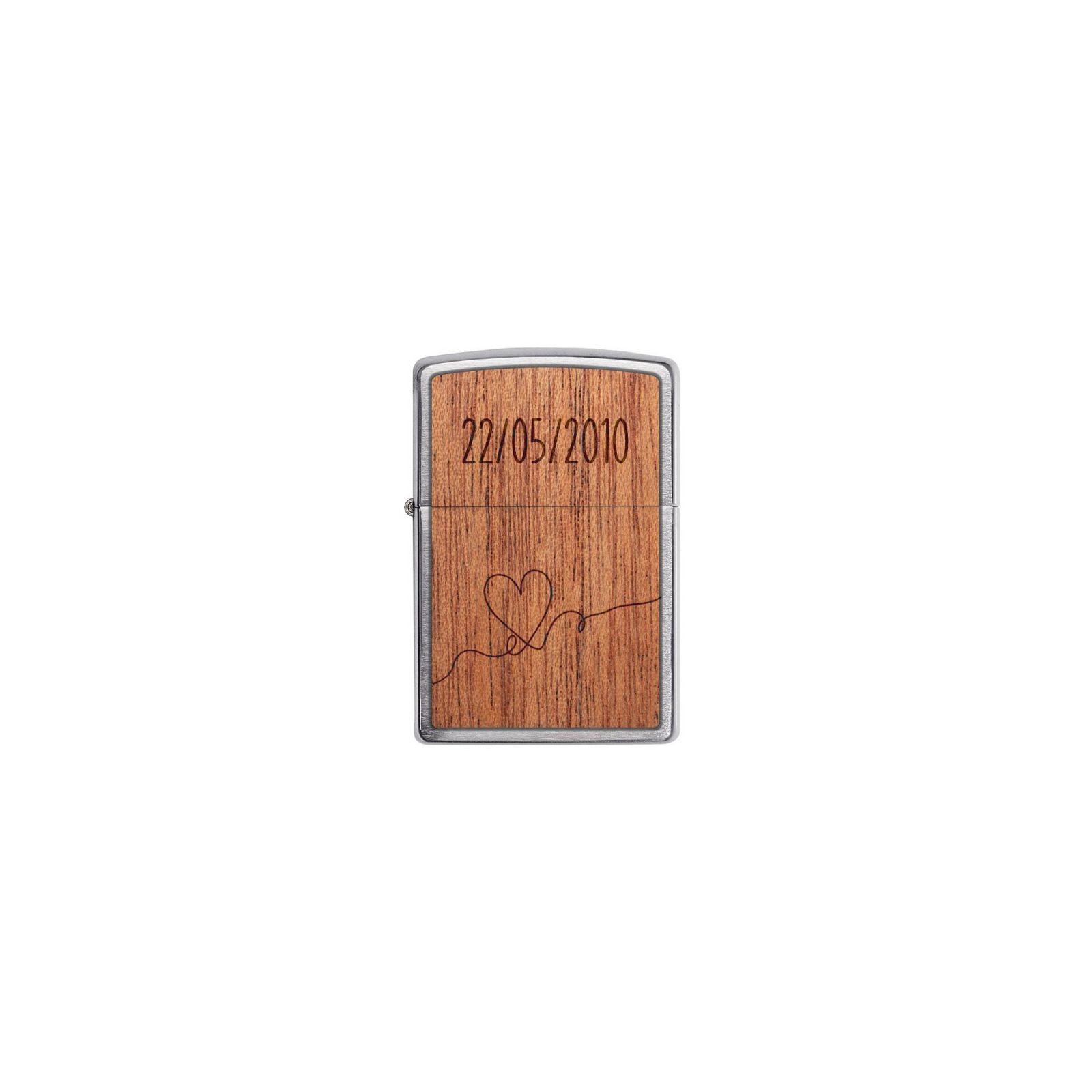 ZIPPO storm lighter personalized by engraving | Heart Model