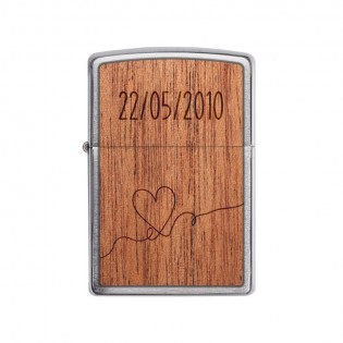 ZIPPO storm lighter personalized by engraving | Heart Model