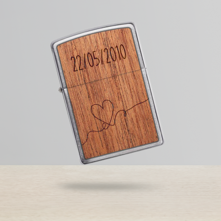 ZIPPO storm lighter personalized by engraving | Heart Model