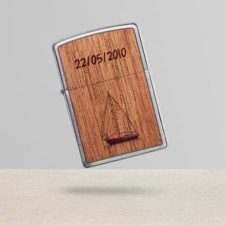 ZIPPO storm lighter personalized by engraving | Boat Model