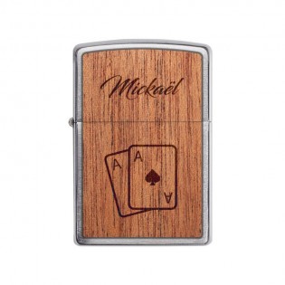 ZIPPO storm lighter personalized by engraving | Poker Model