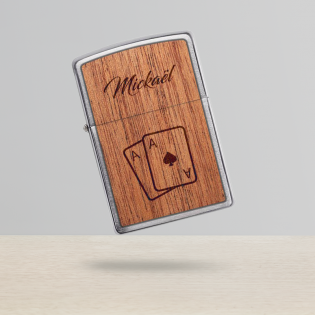 ZIPPO storm lighter personalized by engraving | Poker Model