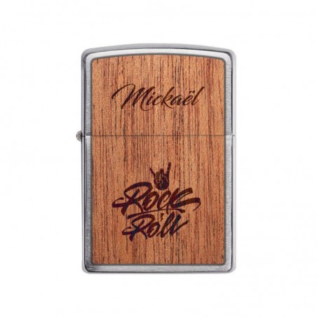 Briquet tempête ZIPPO personnalisé par gravure | Modèle Rock