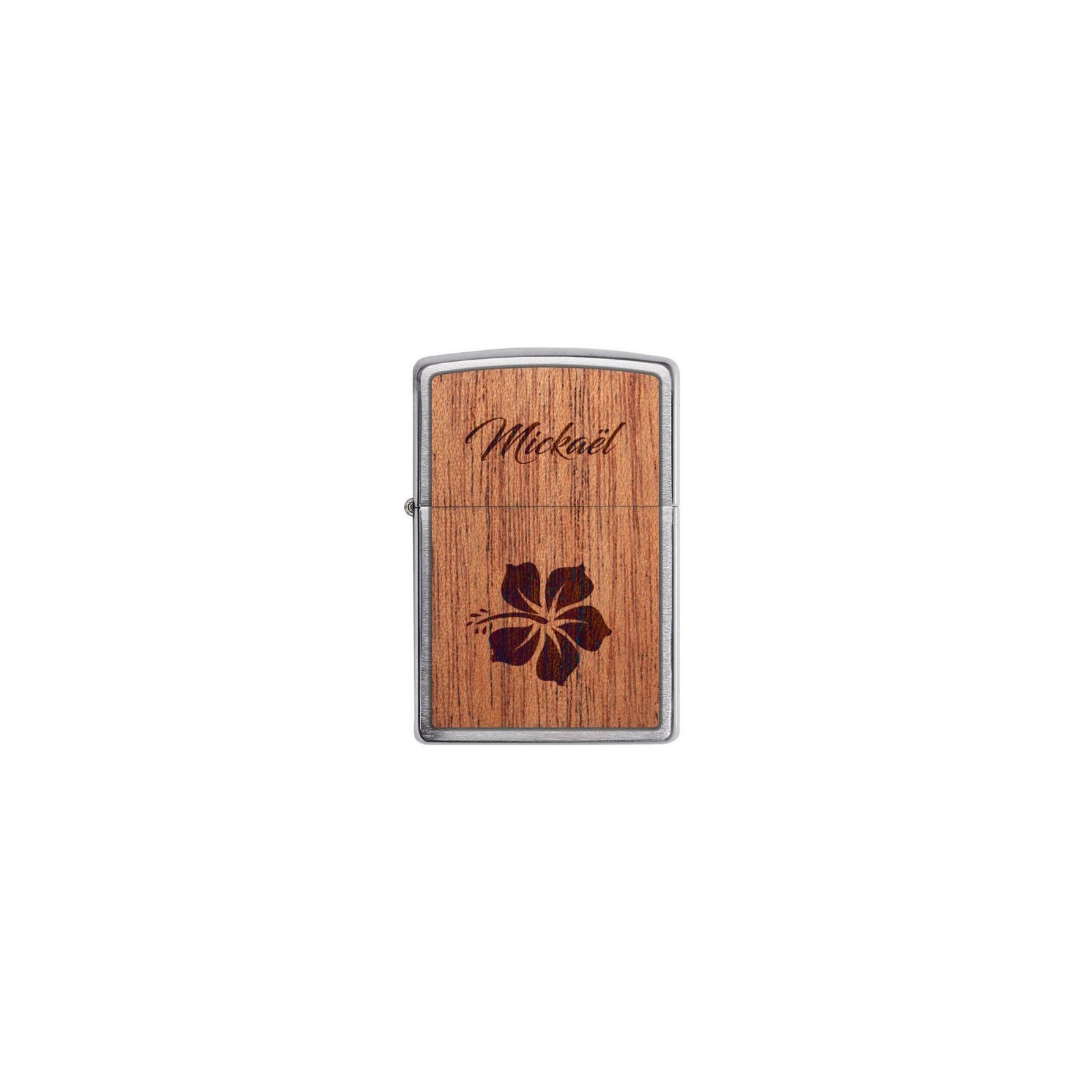 ZIPPO storm lighter personalized by engraving | Flower Model