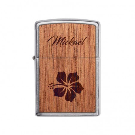 ZIPPO storm lighter personalized by engraving | Flower Model