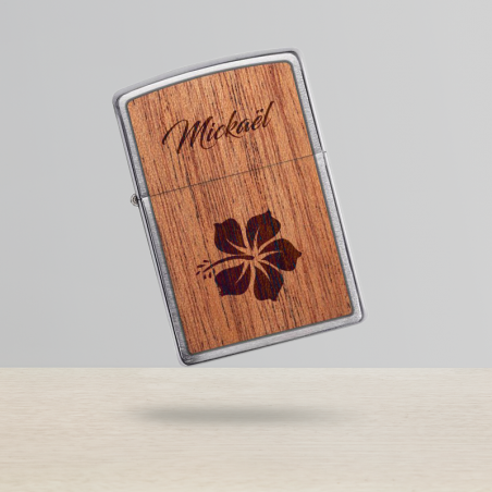 ZIPPO storm lighter personalized by engraving | Flower Model